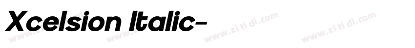 Xcelsion Italic字体转换